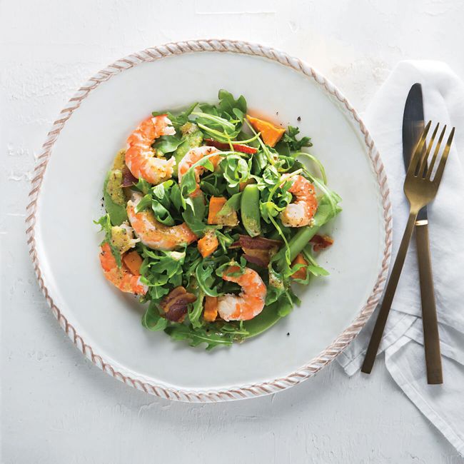 Crystal Bay Tiger Prawns Salad With A Zesty Dressing