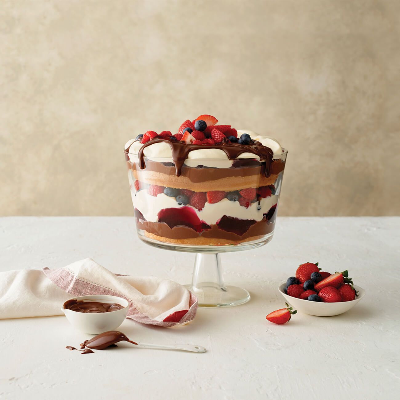 Wonderful Double Choc Berry Trifle Recipe | Woolworths