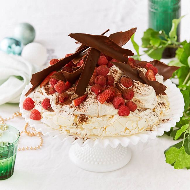 Berry & Chocolate Pavlova