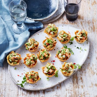 Coconut Thai-Ger Prawn Tartlets