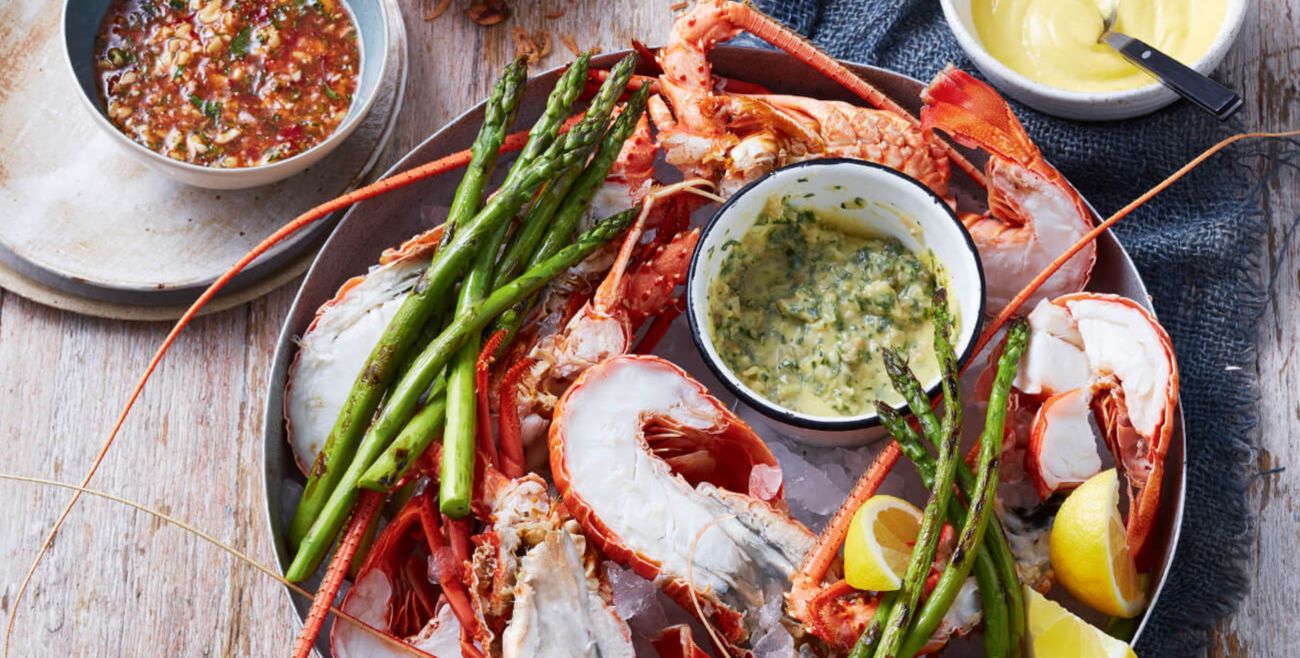 Cooked Rock Lobster With Three Sauces Recipe Woolworths