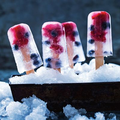 Double Berry & Coconut Water Iceblocks