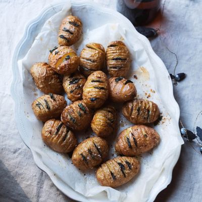 Garlic & Oregano Hasselback Potatoes