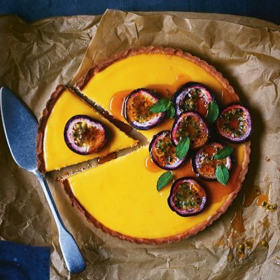 Mango & Passionfruit Curd Tart