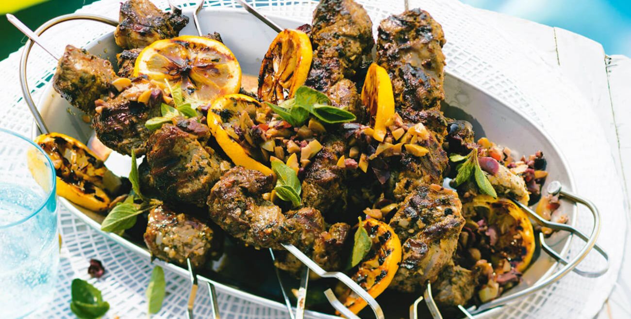 Marinated hotsell lamb skewers