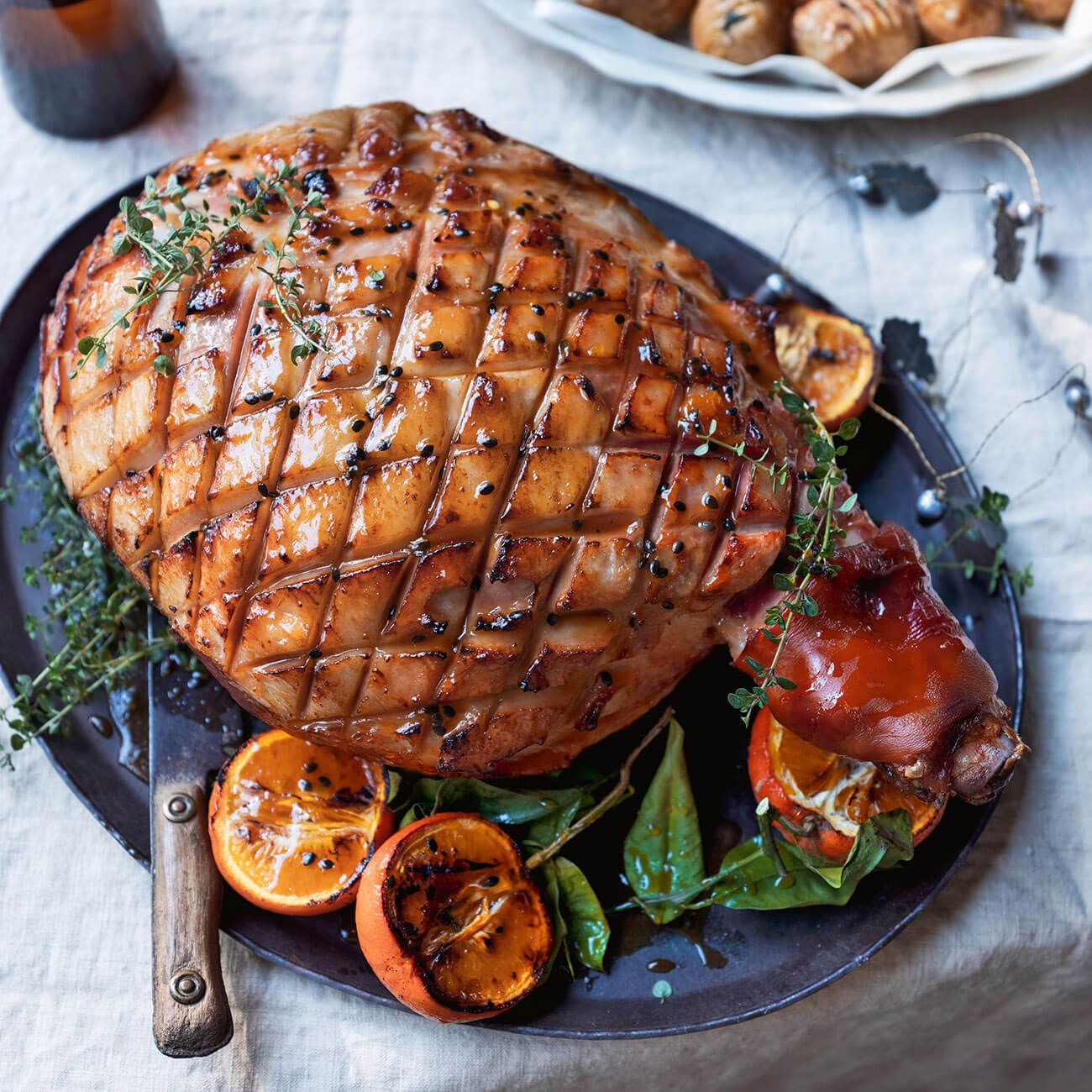 Holiday Ham with Lilikoi Glaze - Passion Fruit Foods by Da Vine Hawaii