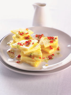 Pineapple With Lime & Chilli Syrup