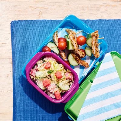 Chicken Schnitzel Skewers