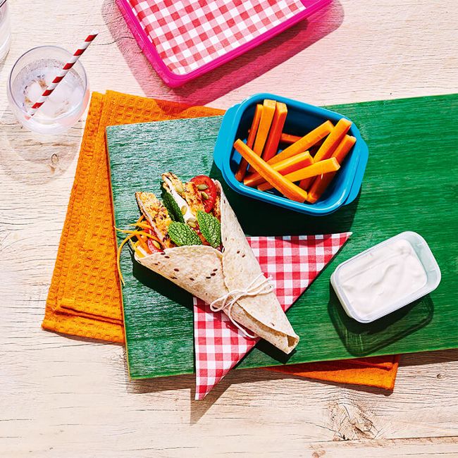 Chicken Schnitzel Wraps