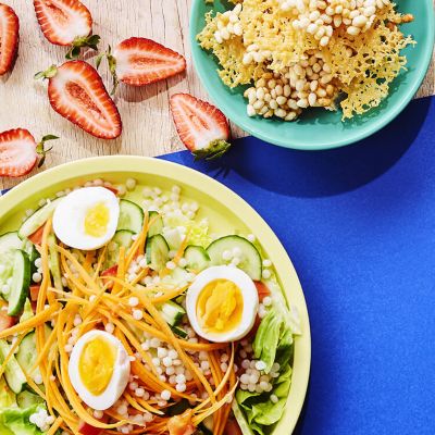 Egg & Veg Couscous Bowl With Cheesy Trail Mix