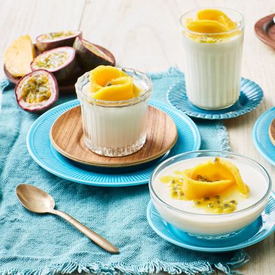 Passionfruit & Mango Panna Cotta