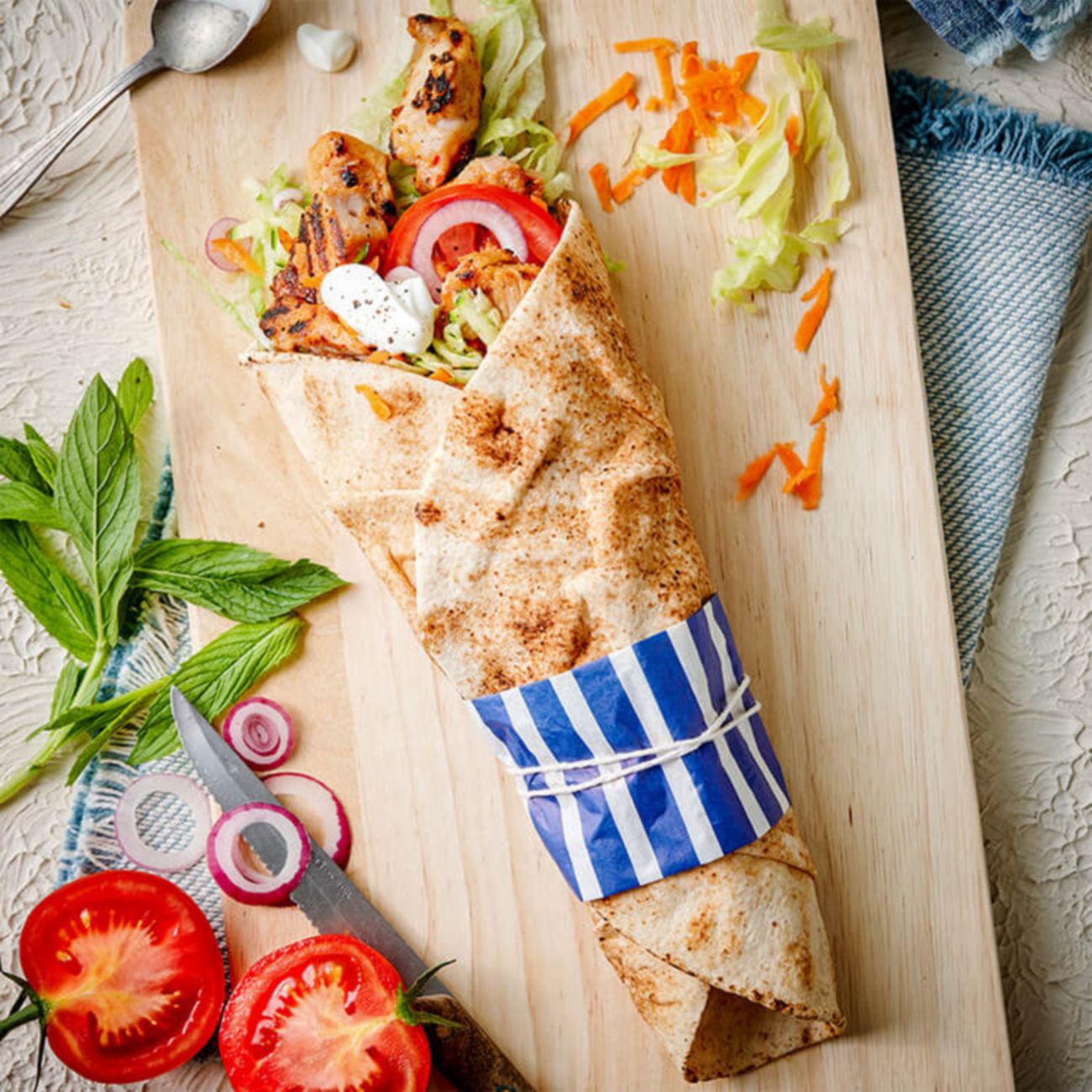 Sweet Chilli & Lime Chicken Wraps