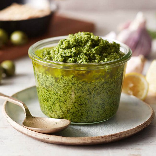 Almond & Olive Pesto