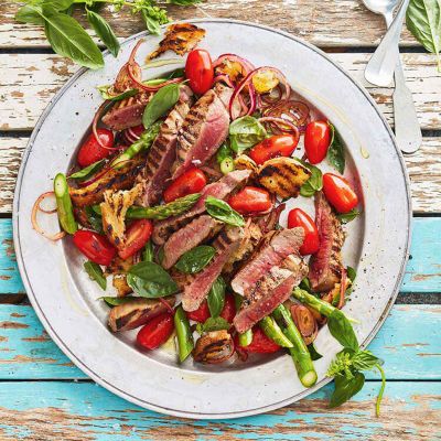 Grilled Lamb & Panzanella Salad