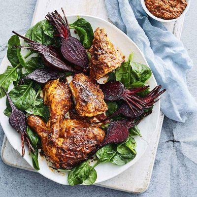 Roast Chicken With Spicy Red Pesto