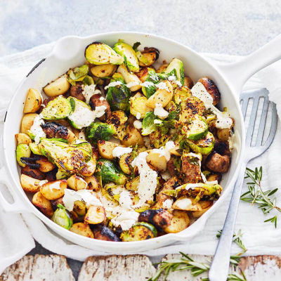 Sausage & Brussels Sprouts Hash