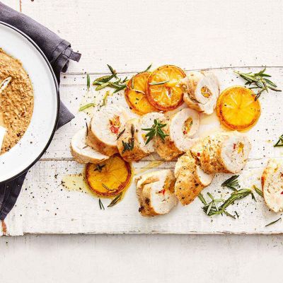 Stuffed Chicken Rolls With Mushroom Sauce