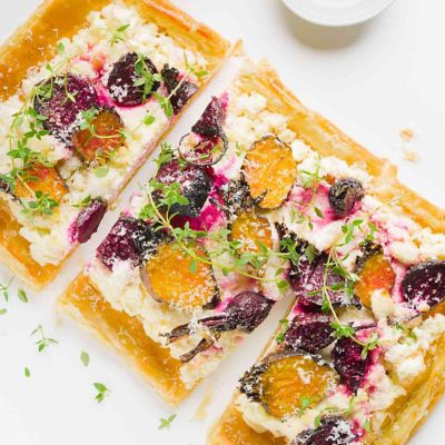 Beetroot & Ricotta Tart