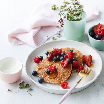 Healthier Banana Pancakes