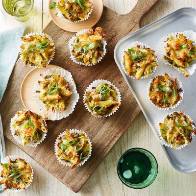 Pesto Pasta Muffins