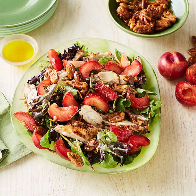 Plum, Pecan & Chicken Salad
