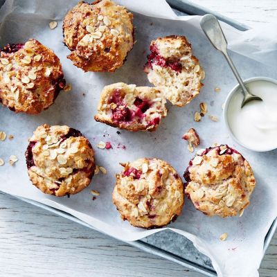 28 By Sam Wood Raspberry Yoghurt Breakfast Muffins