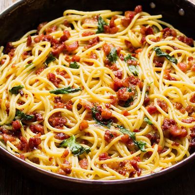 28 By Sam Wood Skinny Carbonara