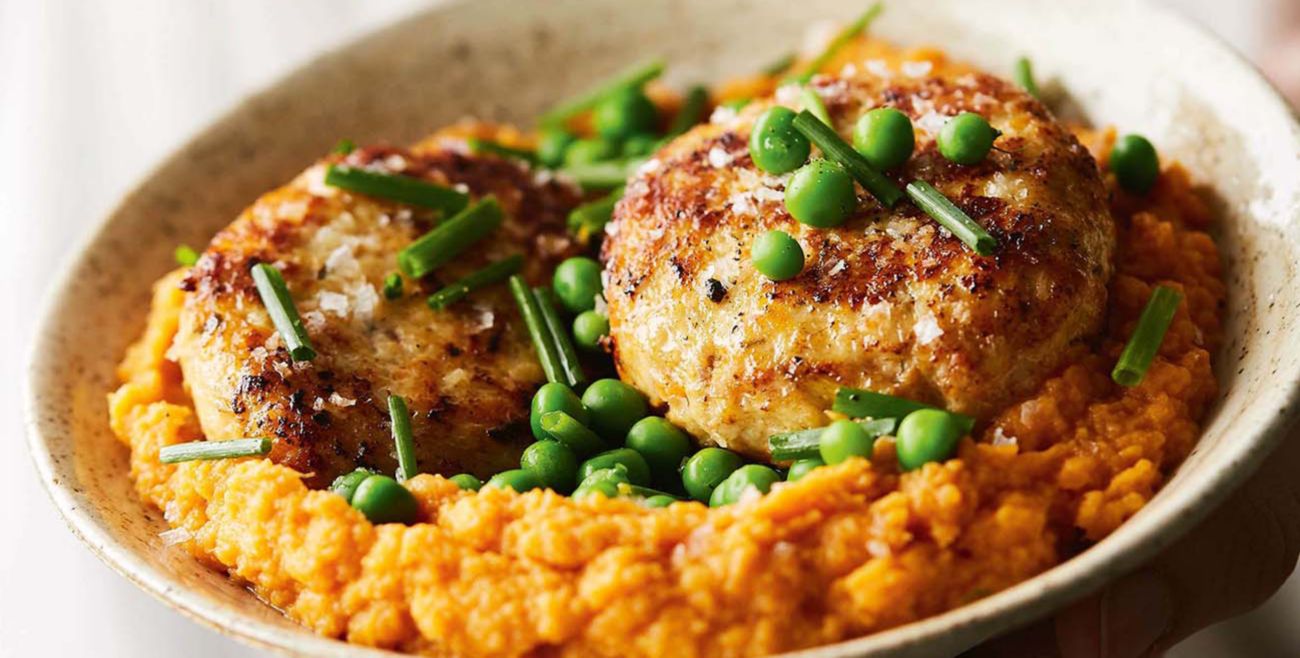 Chicken Rissoles With Sweet Potato Mash Recipe Woolworths