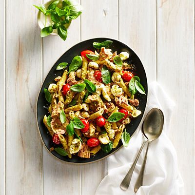 Tuna Pesto Pasta Salad