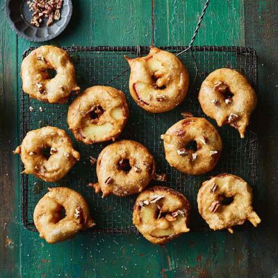 Honey-Glazed Apple Doughnuts
