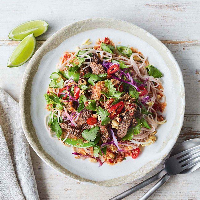 Lime & Ginger Beef Noodle Salad