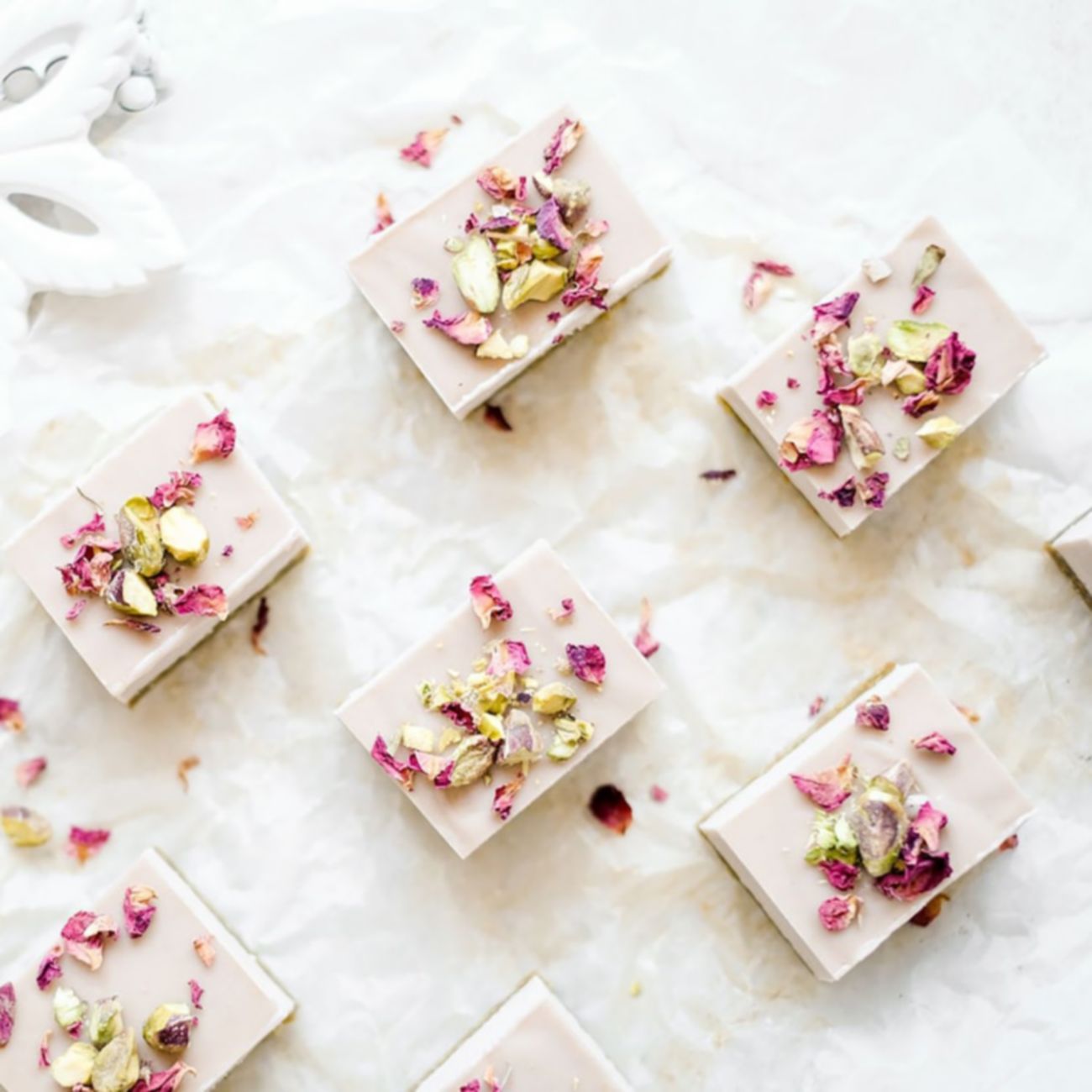 Pistachio & Rose Cheesecake Bites