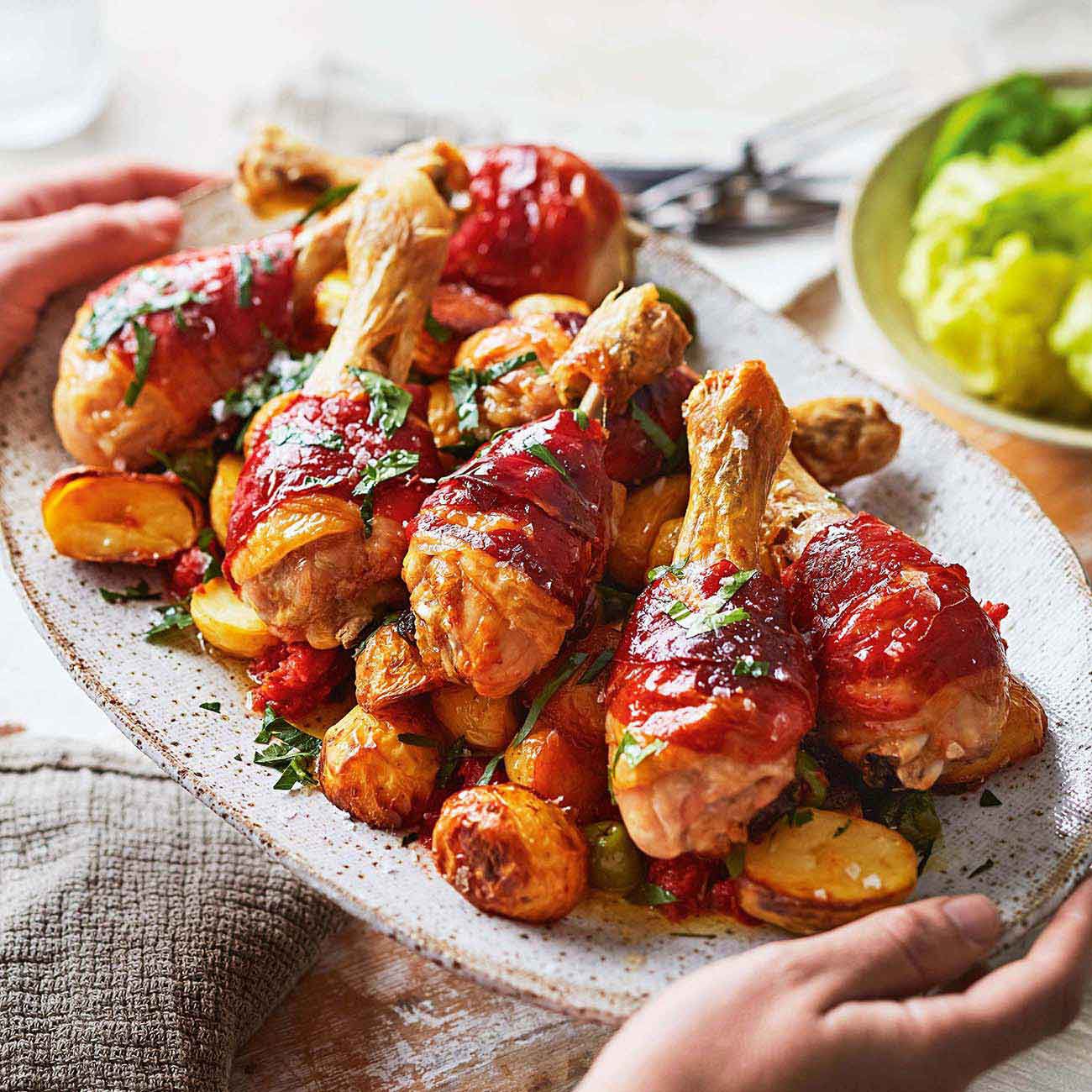 ProsciuttoWrapped Chicken & Potatoes Recipe Woolworths