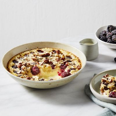 Blackberry Hazelnut Clafoutis