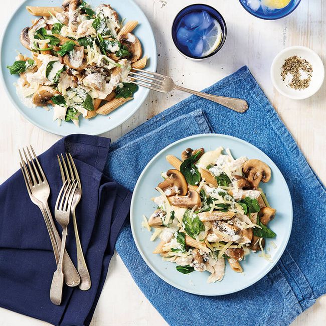 Chicken & Mushroom Creamy Pasta