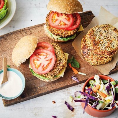 Crumbed Vegie Burgers