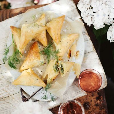 Flaky Spinach & Cheese Triangles