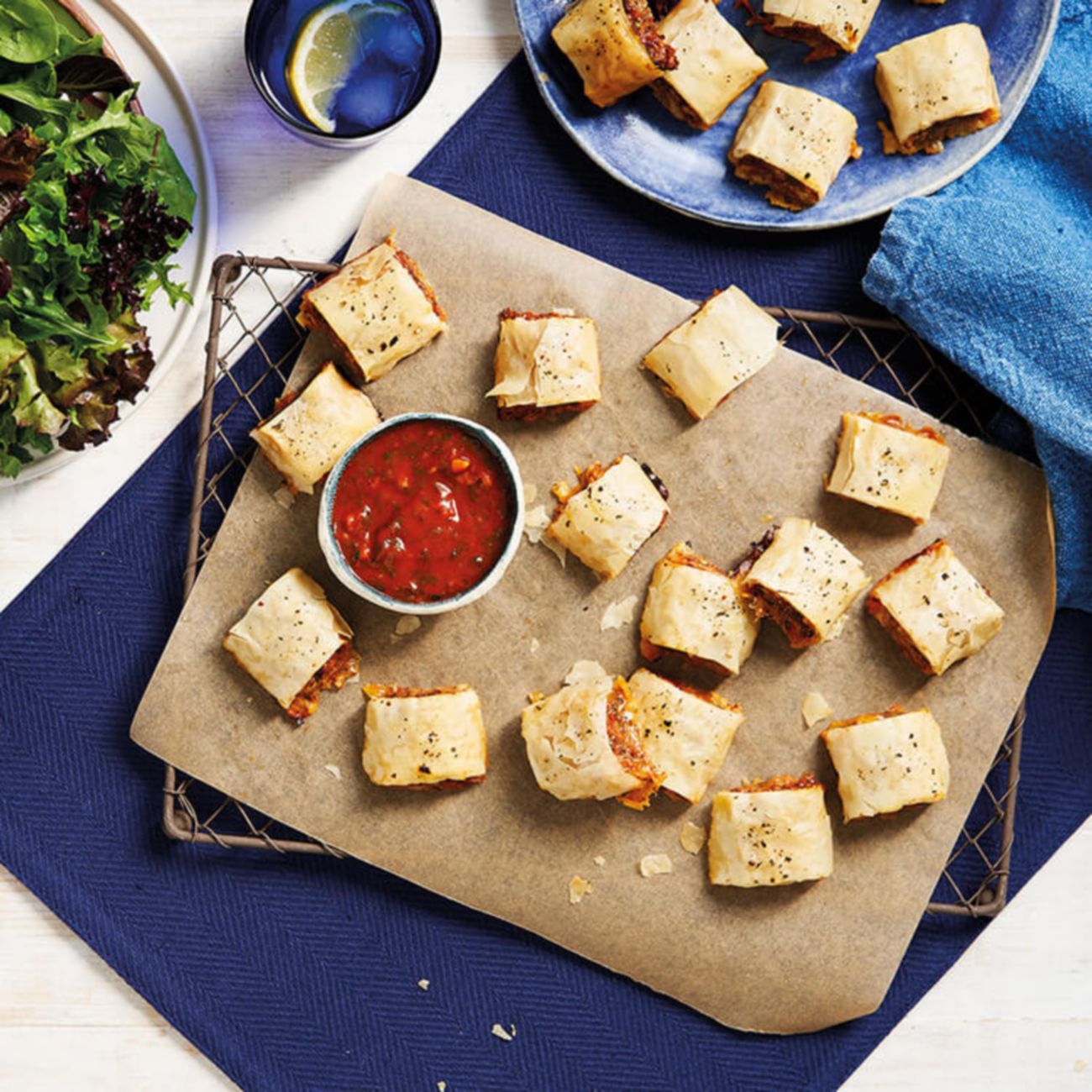 Healthier sausage rolls