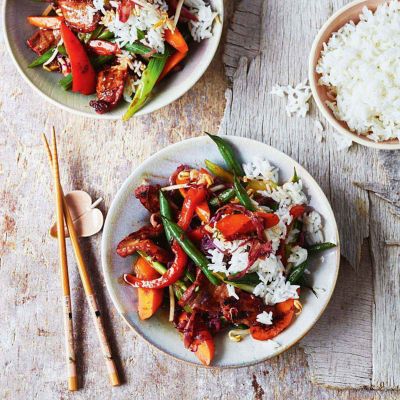 Hoisin Pork With Crispy Vegetables