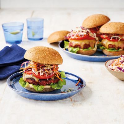 Lamb Burgers With Slaw