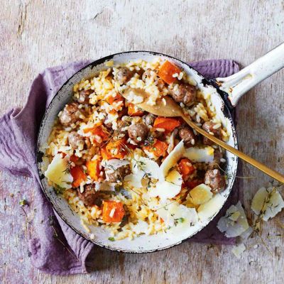 Sweet Potato & Sausage Risotto