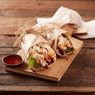 Three Aussie Farmers Pulled Chicken Wraps