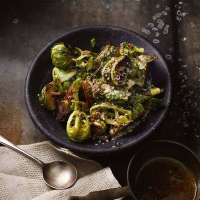 Charred Brussels Sprouts With Brown Butter Sauce