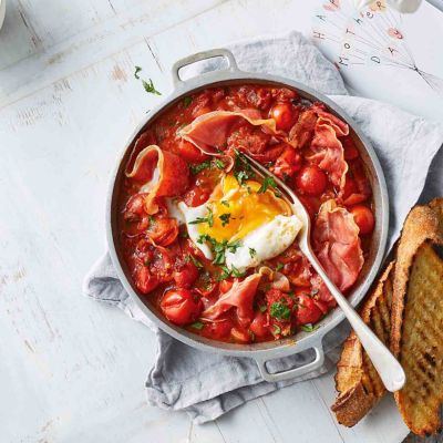 Flamenco Eggs With Spanish Serrano