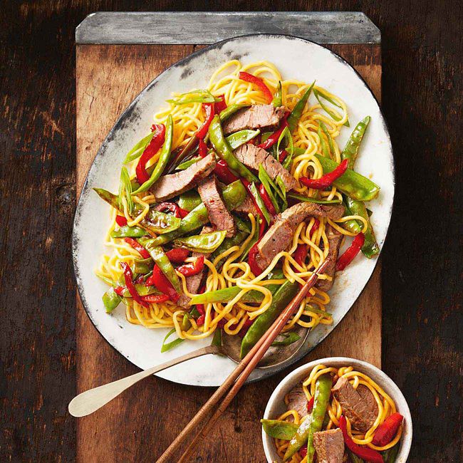 Mongolian Beef With Noodles