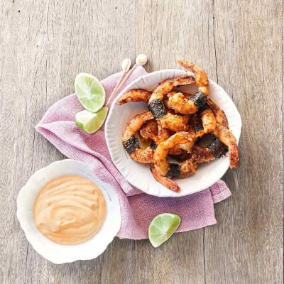 Nori Miso Butter Prawns