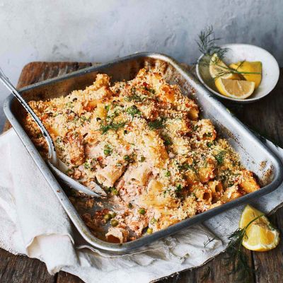 Rigatoni Bake With Salmon