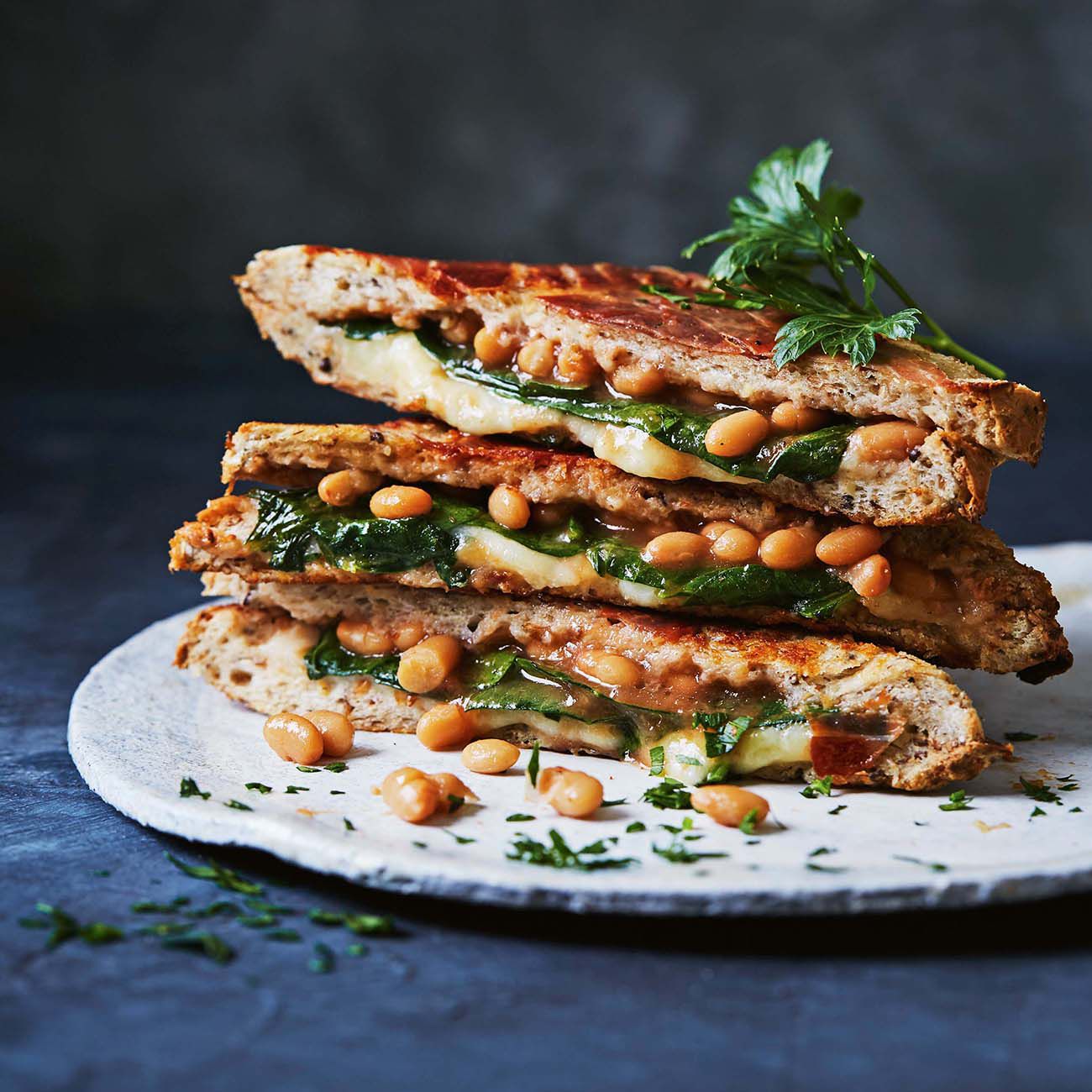 Baked bean jaffle