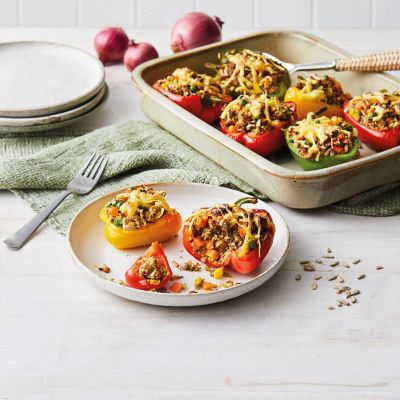 Bean-Stuffed Capsicums