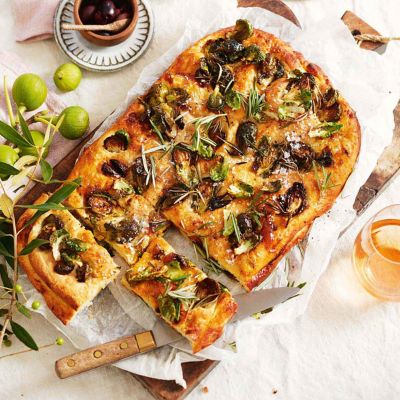 Brie & Sprouts Focaccia